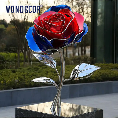 Large-Scale Mirror Polished Corrosion Resistant Stainless Steel Sculpture for Outdoor Garden Metal Art