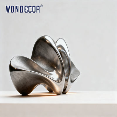 Large Outdoor Abstract Stainless Steel Sculpture 'Rhythm Wings'