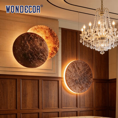 Modern Dual Metal Disc Wall Art Light Luxury LED Sconce for Living Room Bedroom Decor