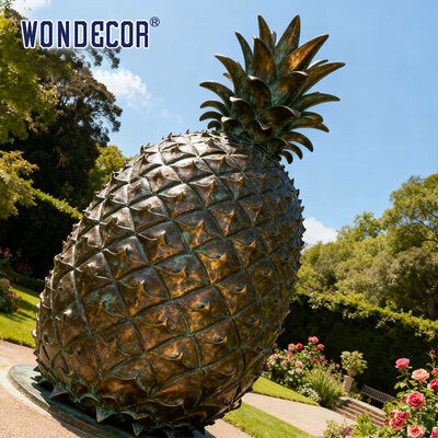 Bronze Pineapple Statue Elegant Home and Garden Decor Perfect for Living Room Patio or Office Accent Piece