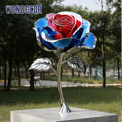Large-Scale Mirror Polished Corrosion Resistant Stainless Steel Sculpture for Outdoor Garden Metal Art