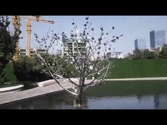 Sculptuur van roestvrij staal