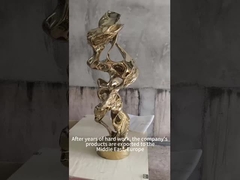 Grote abstracte buitenplaats metalen kunst de Taihu Lake rots van roestvrij staal sculptuur